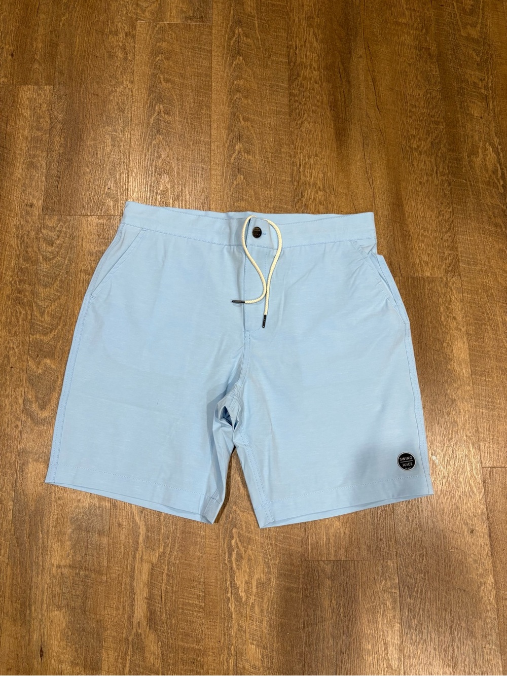 Swing Juice Light Blue Men's Shorts with Drawstring